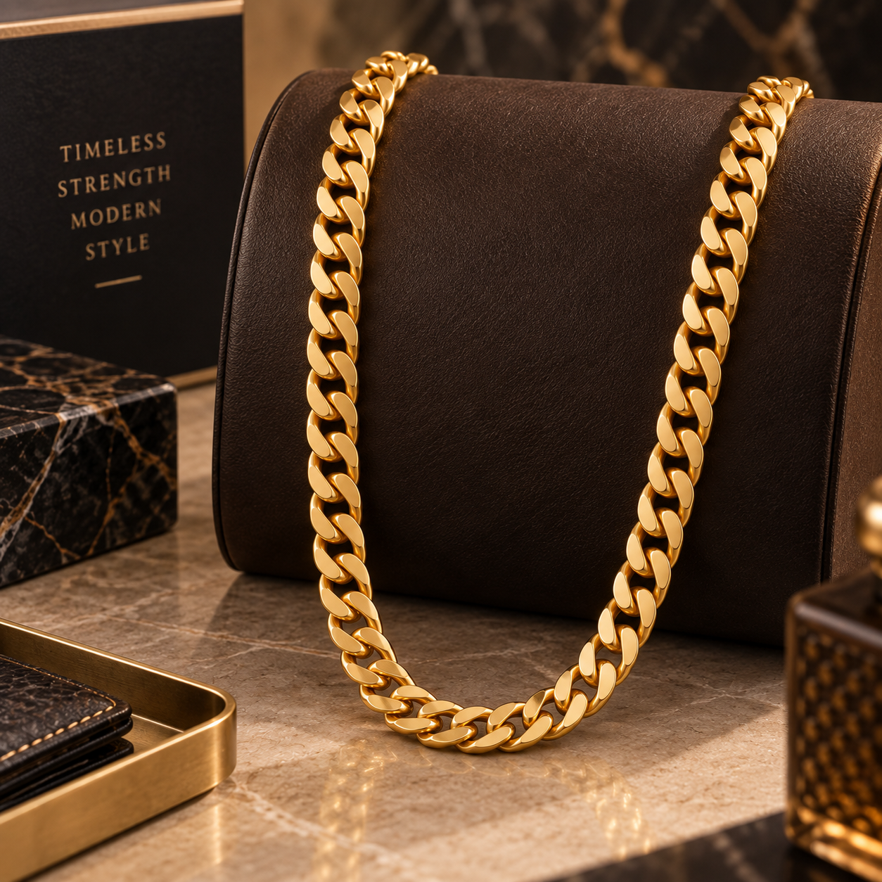 Gold Curb Chain