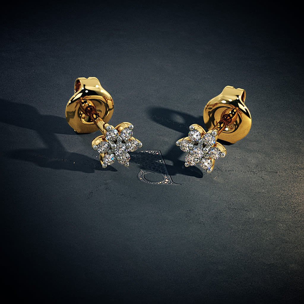 Gold Stud Earrings