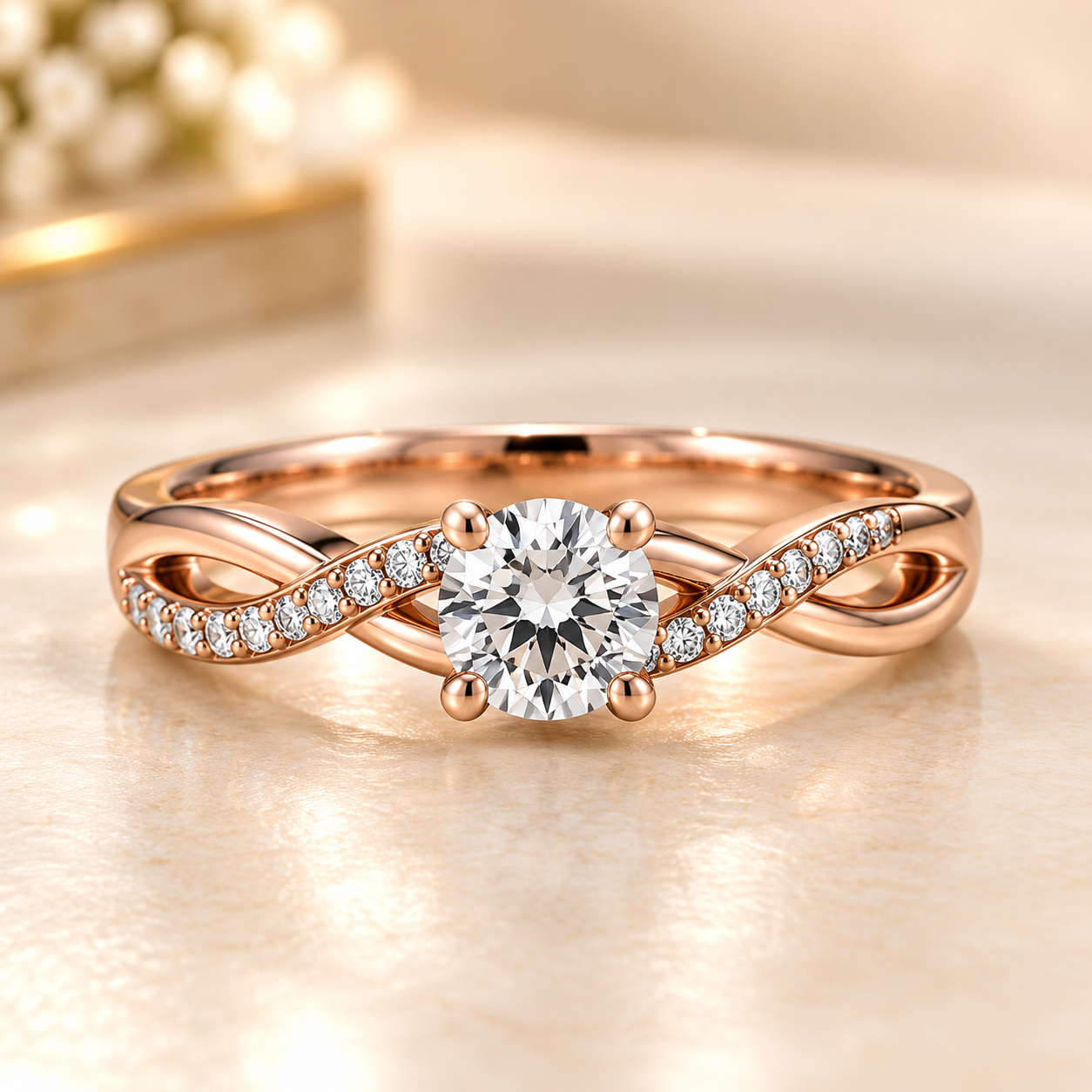 Rose Gold Promise Ring