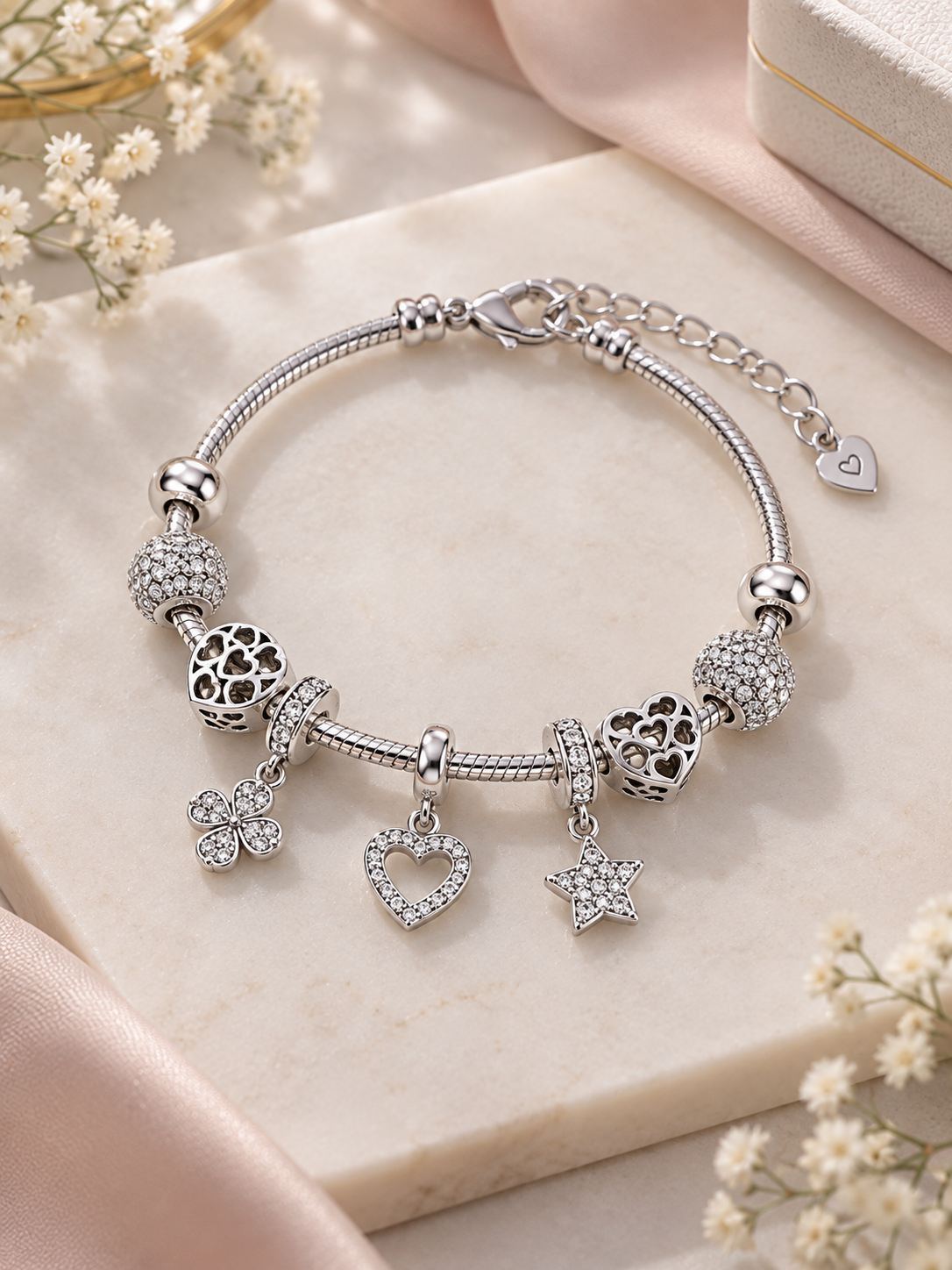 Silver Charm Bracelet