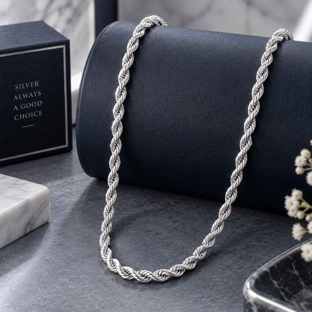 Silver Rope Chain