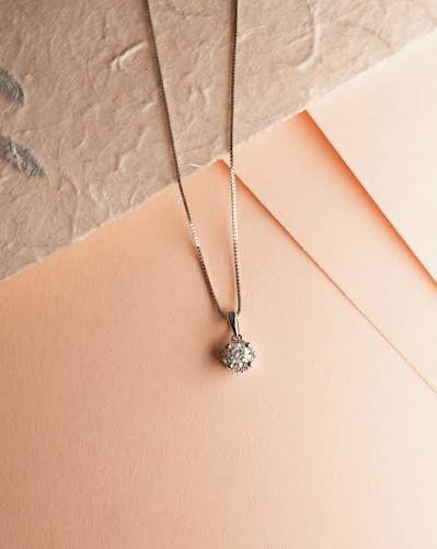 White Gold Diamond Pendant